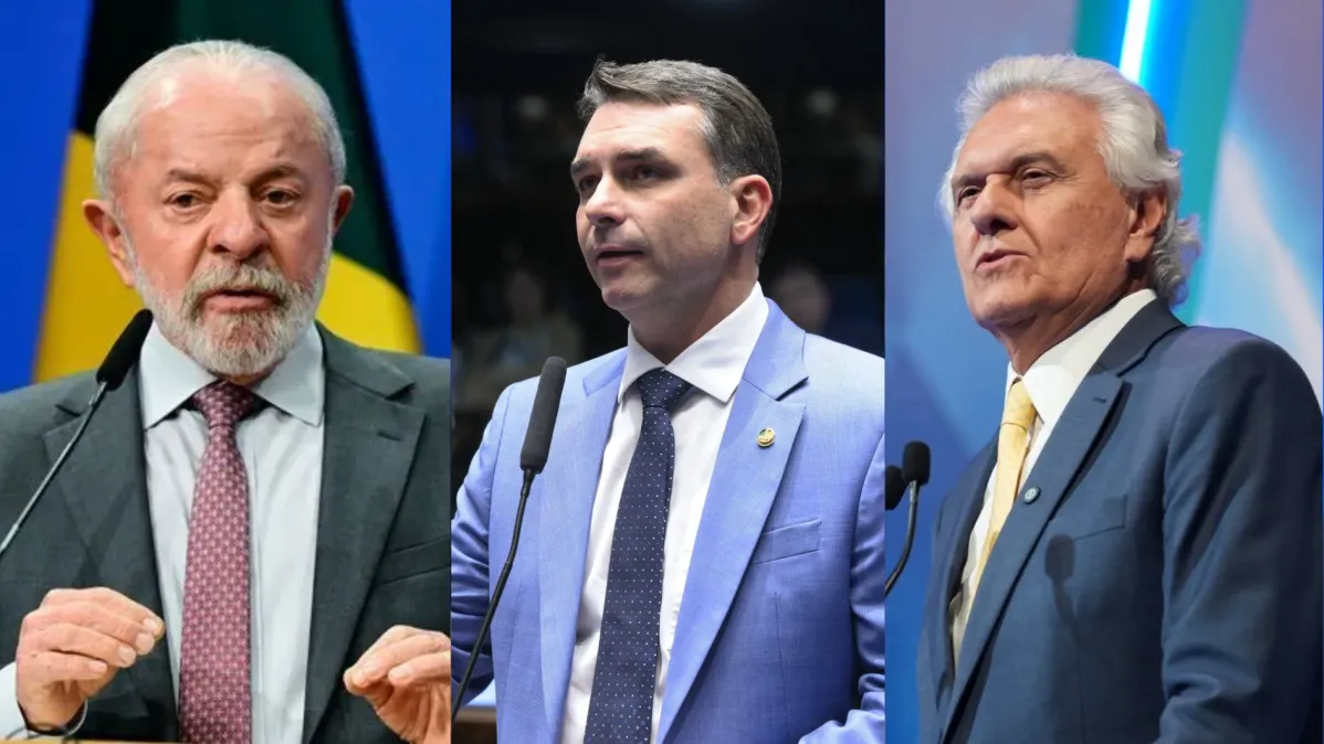 Nexus/BTG aponta empate entre Lula, Flávio Bolsonaro e Ronaldo Caiado